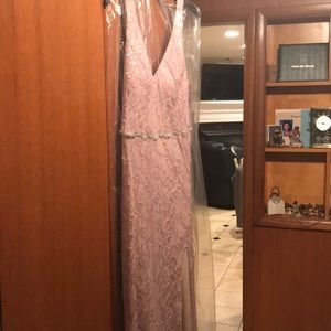 City Studio evening dress with long slit